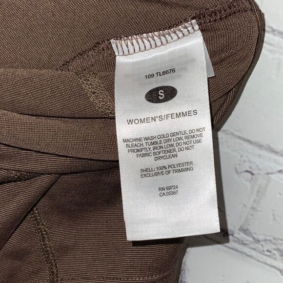 Columbia Women's Titanium Active T-Shirt Brown Omni-Dry Mountain Tech Jersey Tee - Picture 6 of 6